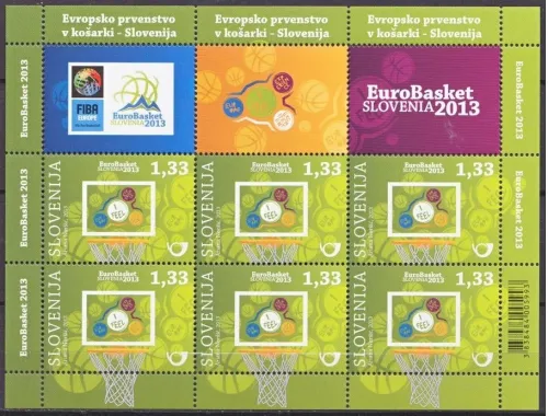 Slovenia postage stamps year 2013 - European basketball championship