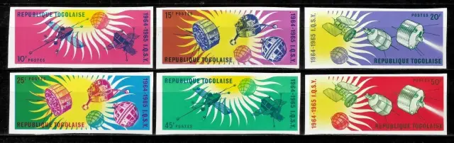 Togo postage stamps 1964 Year of the Quiet Sun set