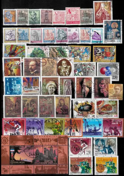 Yugoslavia Serbia postage stamps year 1991-2011 Used collection
