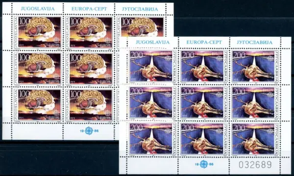 Yugoslavia year 1986 EUROPA Stamps - Nature Conservation
