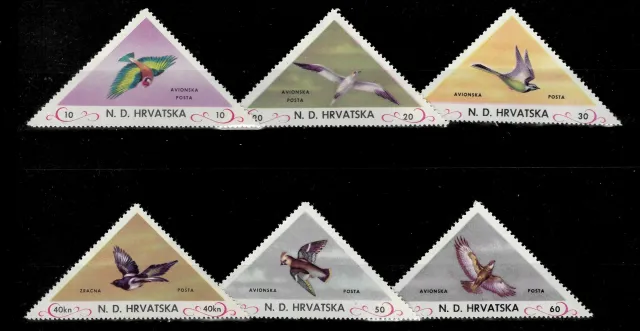 Croatia NDH year 1949 Government in Exile, Birds stamps set