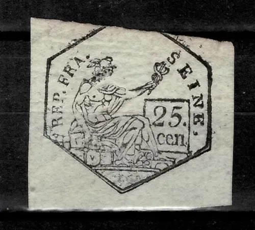 France 1805 Seine 25c Stamp - Postmark from the document