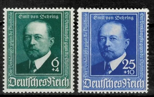 German Reich postage stamp year 1940 Emil von Behring 