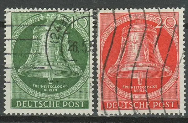Germany Berlin postage stamps year 1951 Bell of Liberty 