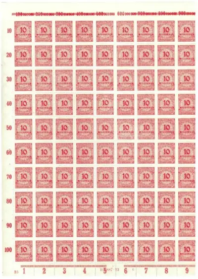 Germany Weimar Republic stamps year 1923 10 million
