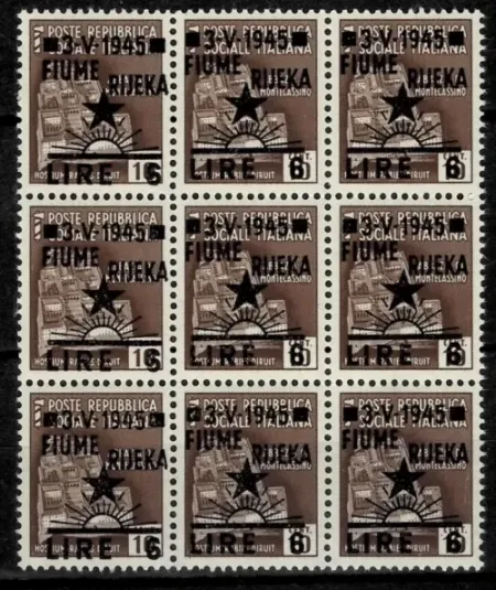 Yugoslavia Fiume Rijeka stamps year 1945 Istria 6l MNH