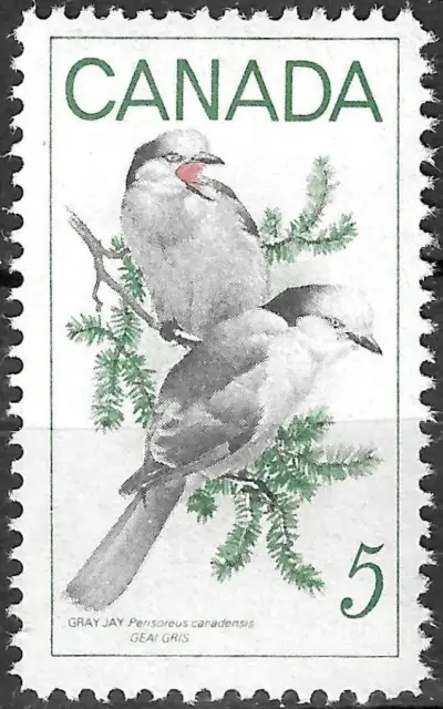 Canada postage stamp year 1968 Birds - Gray Jays