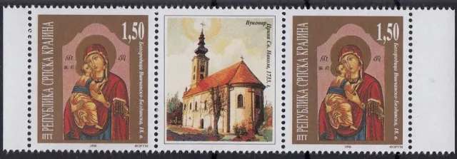 Croatia - Serbian Krajina stamps year 1996  Serbian Krajina Religions Christianity