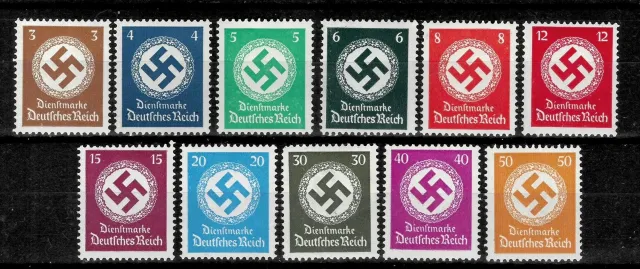 Germany Weimar Republic year 1934-38 Dienstmarke stamps MNH