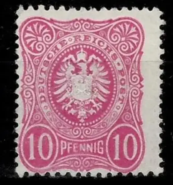 Germany year 1880 10pf postage stamp