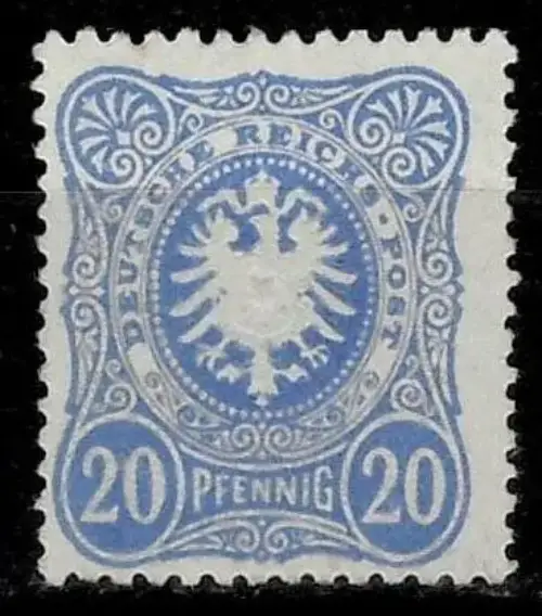 Germany year 1880 20pf postage stamp MNG