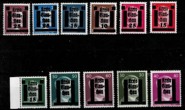 Glauchau (Saxony) postage stamps year 1945 Local issue MNH