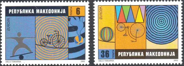 Macedonia year 2002 stamps Europa CEPT Circus MNH
