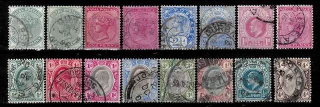 Natal South Africa stamps year 1882 - 1910 Used lot