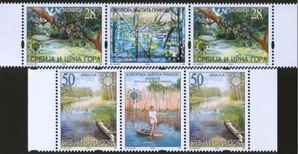 Yugoslavia year 2003 stamps - European Nature Protection