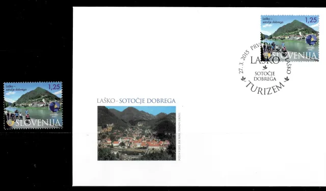 Slovenia postage stamp year 2016 Tourism – Laško FDC