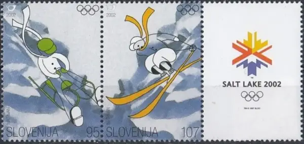 Slovenia year 2002 stamps Winter Olympic Games - Salt Lake City
