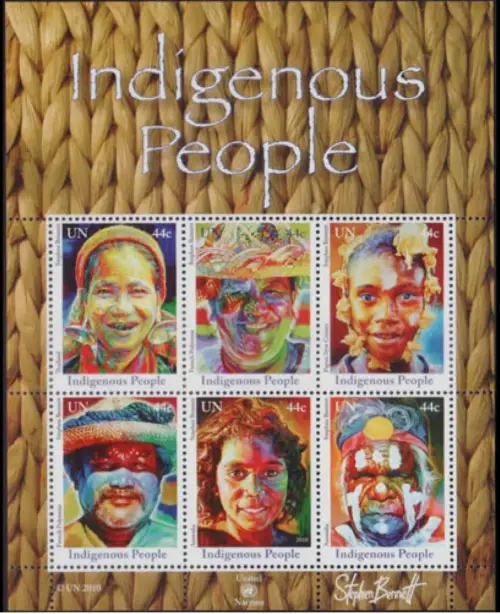 UN New York stamps year 2010 Art - Indigenous People MNH