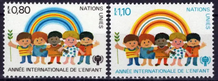 United Nations Geneva stamps year 1979 International Year of Child