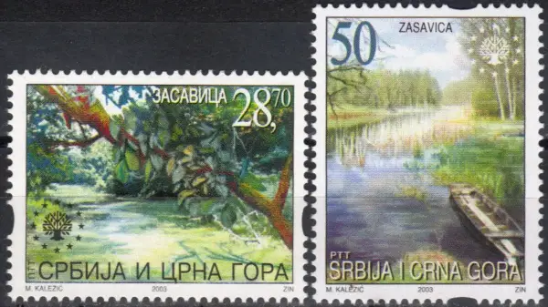 Yugoslavia year 2003 stamps - European Nature Protection