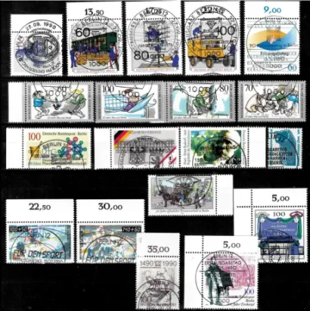 Berlin Germany stamps year 1990 Complete year Used MNH