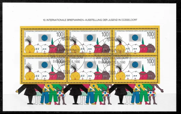 Germany stamps year 1990 Youth Stamp Exhibition Used MNH