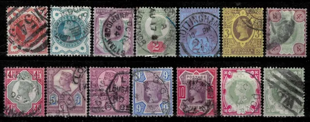 Great Britain postage stamps year QV 18971900 Jubilee Set to 1-