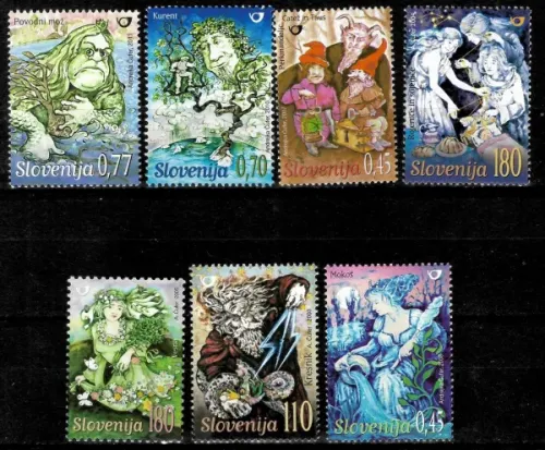 Slovenia postage stamps year 2000-2012 Myths and Legends