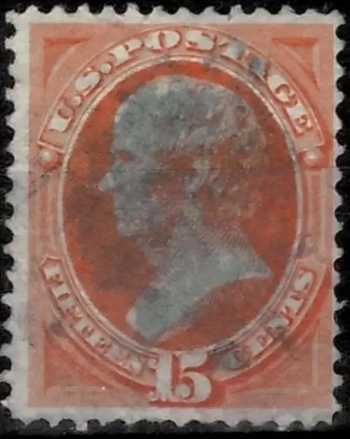 USA postage Stamp year 1870 - 15 cent Daniel Webster