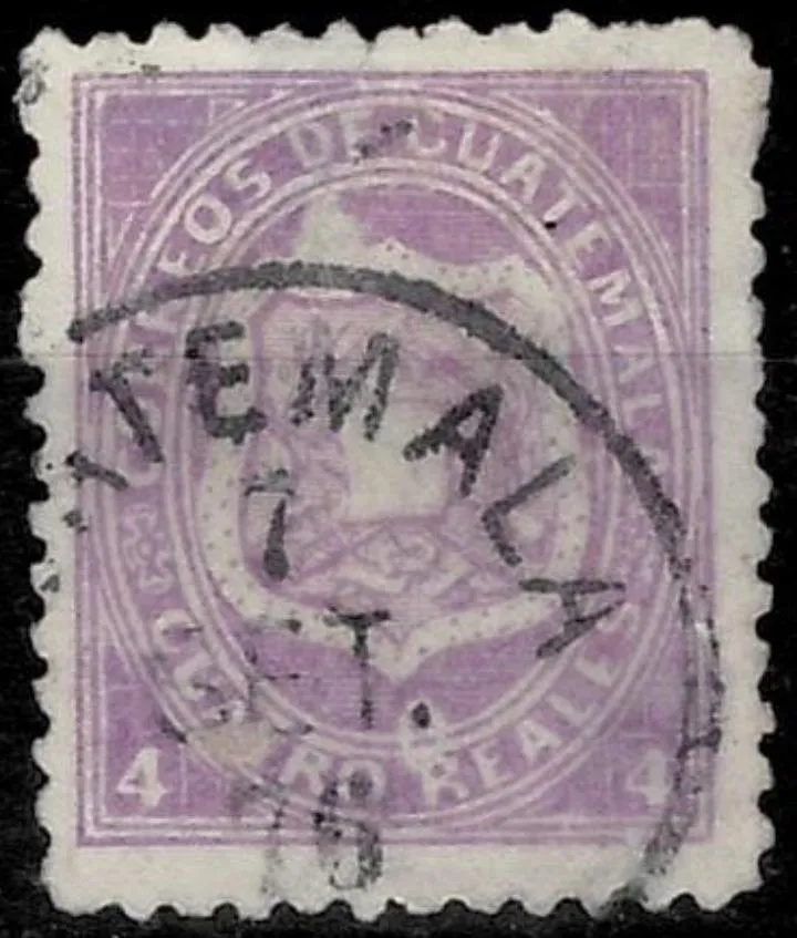 Guatemala postage stamp 1873 4R