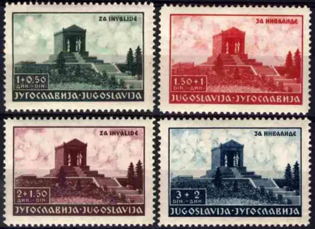 Yugoslavia Kingdom postage stamps year 1939 Avala - Monument to the Unknown Hero