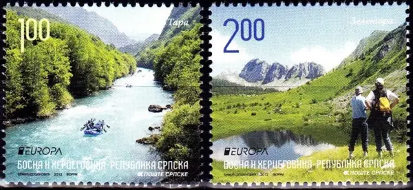 Bosnia Serbian year 2012 stamps - Visit Bosnia Herzegovina Europa CEPT