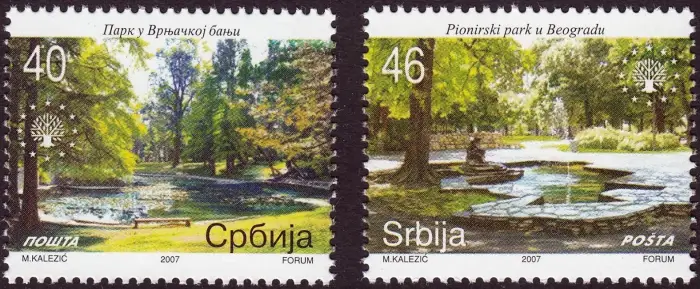 Serbia postage stamps year 2007 European Nature Protection