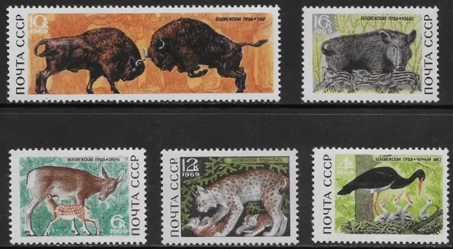 Russia USSR stamps year 1969 Fauna - Animals set