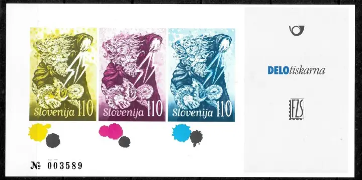 Slovenia stamps year 2003  Mythology Myths and Legends Kresnik - Essay