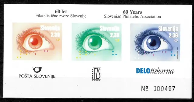 Slovenia stamps year 2009 Louis Braille Essay