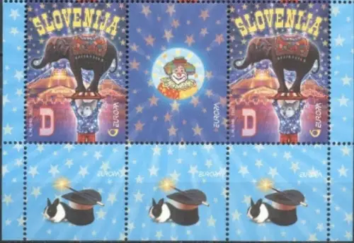 Slovenia year 2002 stamp Europa CEPT - Circus